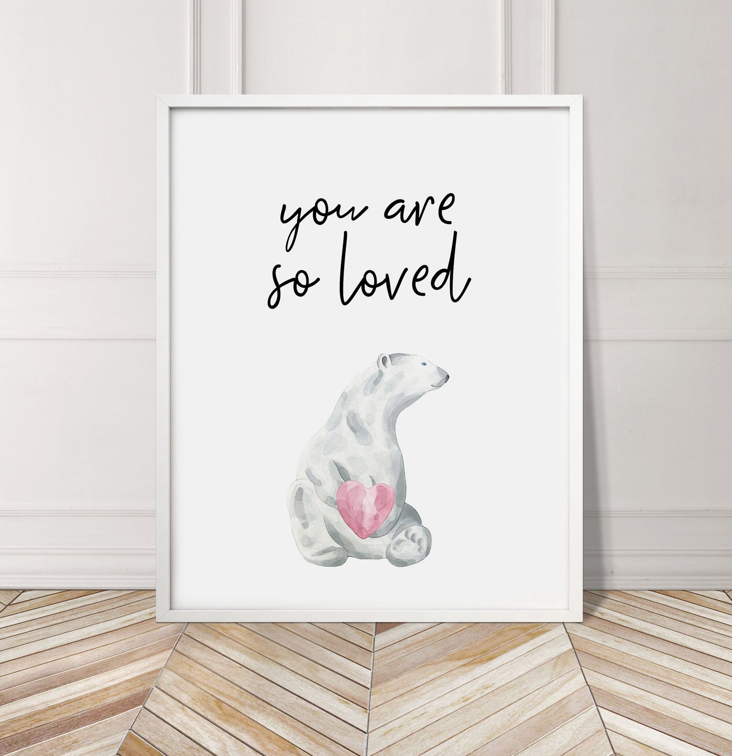 You Are So Loved Polar Bear Print