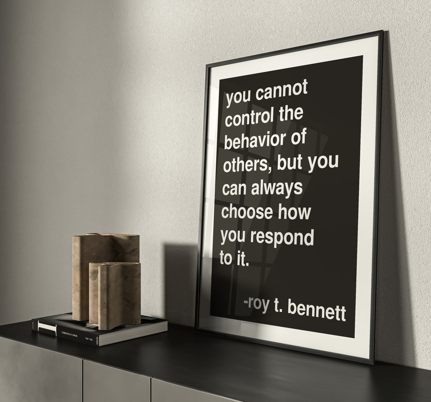 You Cannot Control Statement Black Print