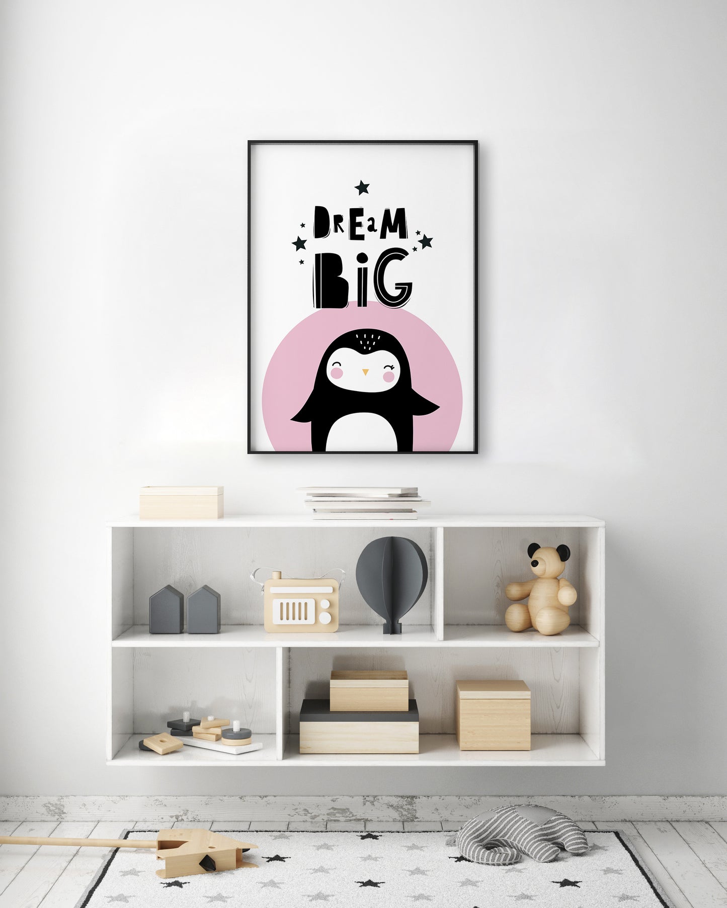 Dream Big Penguin Print