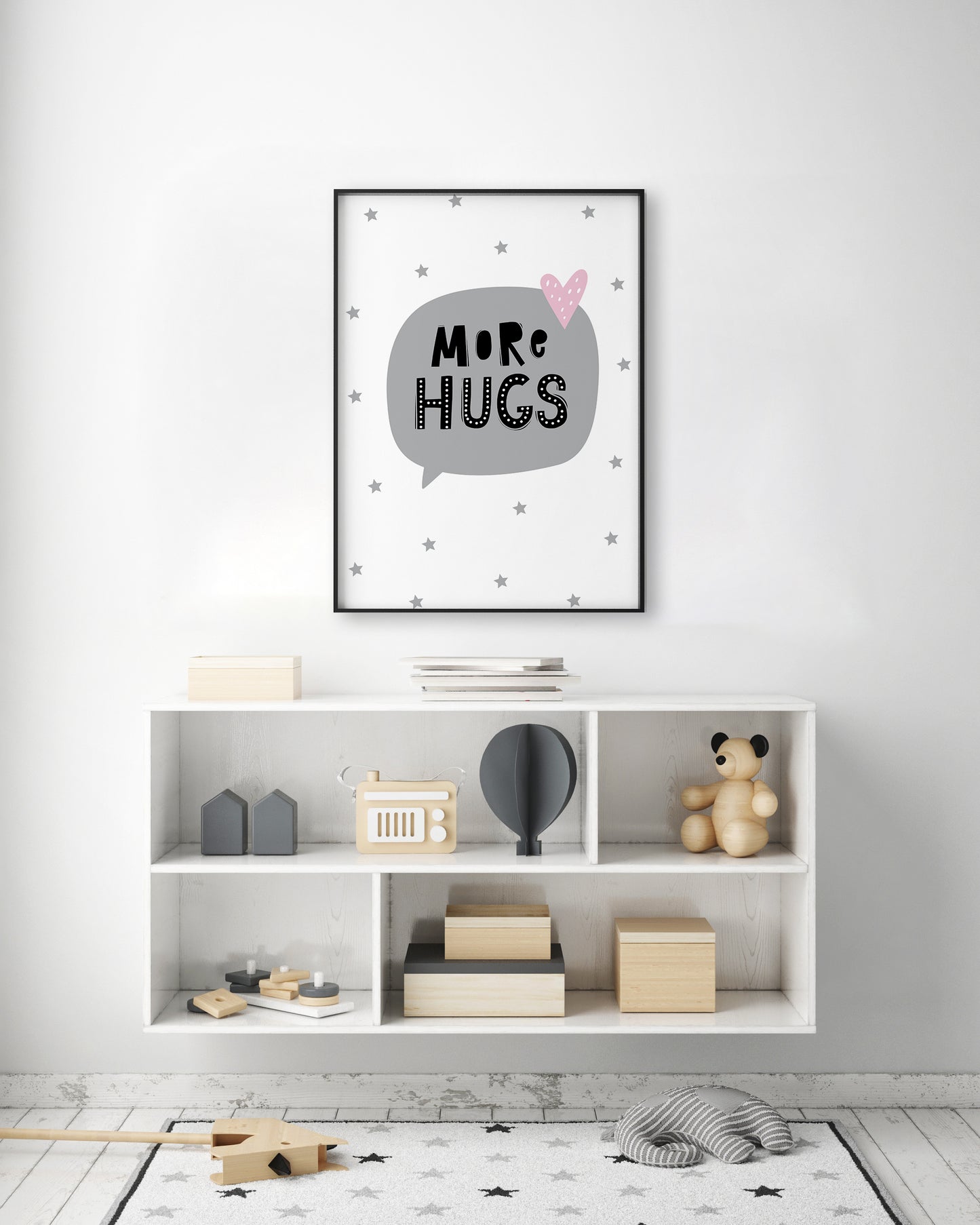 More Hugs Bubble Print